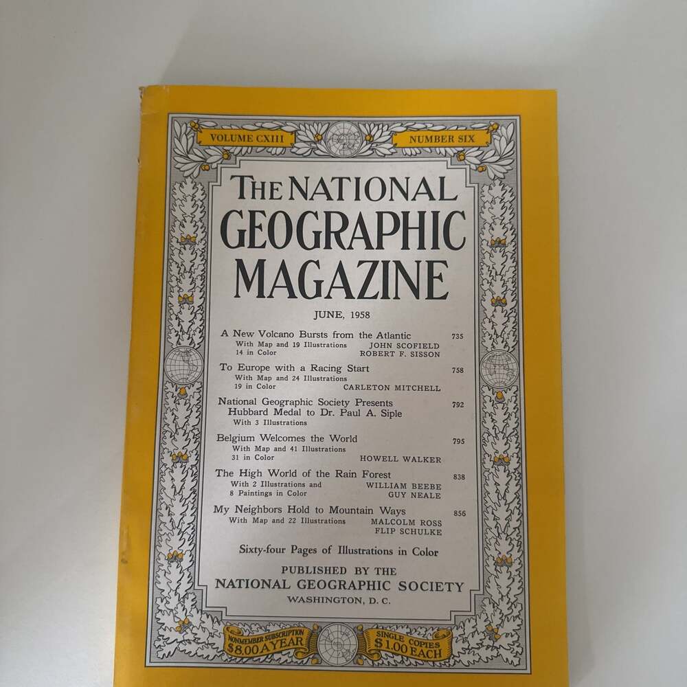 National Geographic Magazine June 1958 Volume CXIII - Number 6